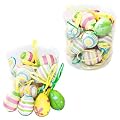2er Set Deko Ostereier 36 St�ck zum Aufh�ngen Osterdeko Osteranh�nger