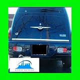 2000-2005 CHRYSLER PT CRUISER PRECUT CHROME TAILGATE TRUNK TRIM MOLDING 2001 2002... 