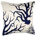 Thomas Paul - Coral Indigo Linen Pillow