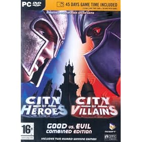 City of Heroes/City of Villains Combined Edition with 15 Day Time Card bundle (PC DVD)