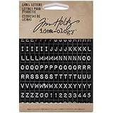 Label Letters by Tim Holtz Idea-ology, 900 Tiny Stickers, Black/White, TH93072