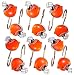 Cleveland Browns NFL Football Set of 12 Bathroom Shower Curtain Hooks Rings