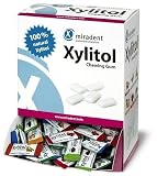 Miradent 100% Xylitol Dental Health Chewing Gum (Assorted Flavors/ 200 Packs of 2 Pieces in Dispenser Box Great for Home and Business!)