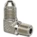 EATON Aeroquip 2024-2-4S 90 Degree Male Elbow, JIC 37° & NPT End Types, Carbon Steel, 1/4 JIC(m) x 1/8 NPT(m) End Size, 1/4" Tube OD, 1/8" Male Pipe Size