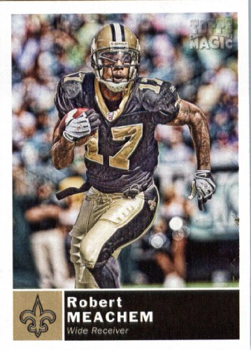 2010 Topps Magic Football Card # 135 Robert Meachem - New Orleans Saints - NFL Trading Card in Screwdown Case!