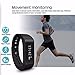 Smart Bracelet,ELEGIANT D6 Plus IP67 Waterproof Bluetooth Pedometer Tracking Sleep Monitor Smart Wristband Bracelet For Samsung HTC Sony Nokia Andriod Smart Phones(Black)