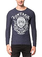 AMERICAN PEOPLE Camiseta Manga Larga Thomson (Azul Marino)