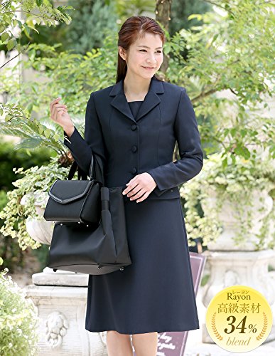 【お受験スーツ】お母様用 紺 ジャケットアンサンブル NK-1002[3～21号]