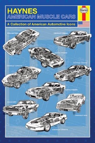 1art1 40786 Autos - American Muscle Cars Poster 91 x 61 cm