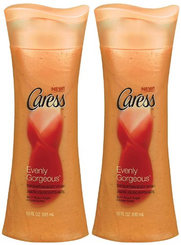 Caress Exfoliating Body Wash - Evenly Gorgeous - 18 oz - 2 pk