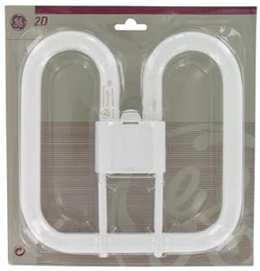 (5 Pack) GE-2D55W 55 Watt 4 Pin Base Compact Fluorescent Bulb For Torchier