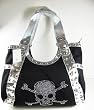 Studded Rhinestone Skull Handbag or Diaper Bag (Large) Studded Rhinestone Skull Handbag or Diaper Bag (Large)