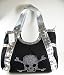 Studded Rhinestone Skull Handbag or Diaper Bag (Large)