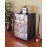 Metal Front 4 Drawer Chest