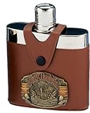 Review Jack Daniels Licenced barware 5574 / Jack Daniel¿s Flask w/ Brown Cover