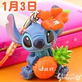 ディズニー365日誕生日＆記念日スティッチ根付(1月3日)