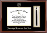 Univ. of Arkansas at Little Rock Trojans - Embossed Seal - Tassel Box - Mahogany - Diploma Frame