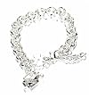 Golf Bracelet Good Luck with Swaroviski Crystals on Charm
