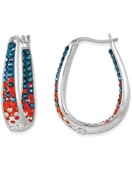 Sterling Silver Swarovski Elements Chicago Spirit Earrings
