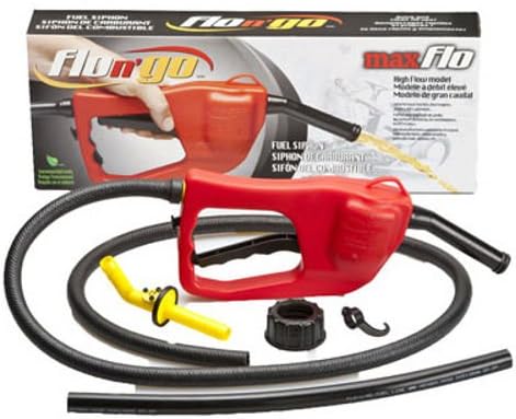 Scepter 08338 Maxflo Gasoline Siphon / Fuel Transfer Pump Fits 5 Gallon Cans