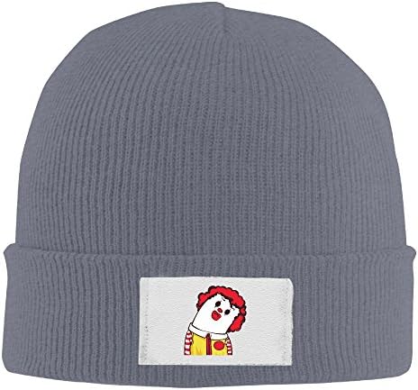 Jozie McDonald's Clown Winter Knitting Wool Warm Hat Asphalt