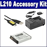 Samsung L210 Digital Camera Accessory Kit includes: SDSLB10A Battery, SDM-1 ....