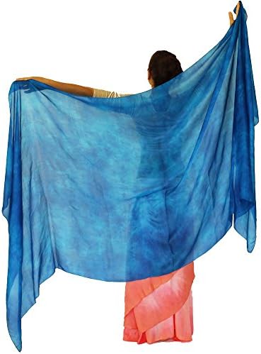 Nahari Silks Women's Silk Solid Dance Color Veils and Scarves