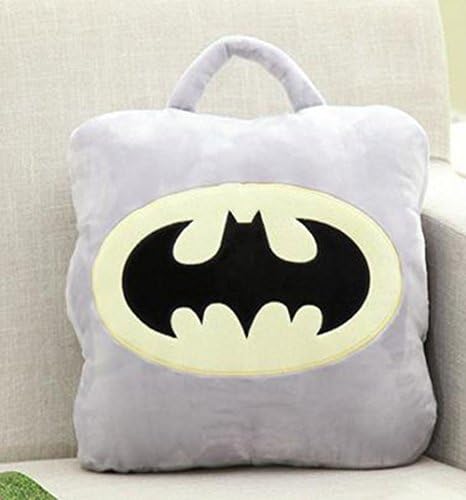 Crazystone's Multi-function Hero Throw Pillow and Blanket - SOFT, BREATHABLE, HIGH FLEXIBILITY (Batman)
