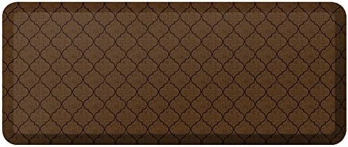 Standing Comfort Anti Fatigue Mat: Foam Ergonomic Standing Floor Mat - Non Slip Cushioned Kitchen Mat - Anti-Fatigue Standing Desk Pad - Durable & Stain Resistant Top - 20" x 48" - Trellis Brown