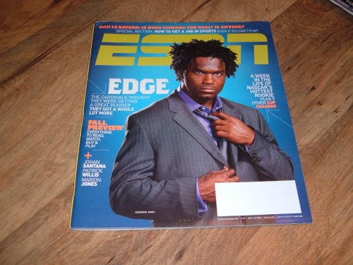 Espn magazine, September 25, 2006-Edgerrin James-Arizona Cardinals.