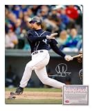 Jay Buhner Seattle Mariners MLB Hand Signed 16x20 Photograph Swinging Alternate Jersey