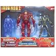 Iron Man 2 Movie Exclusive Concept Series 4 Inch Action Figure 3Pack Proving Ground Holographic Mark VI, Hulkbuster Armor Recon War Machine