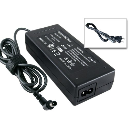 New 19.5v Replacement Adapter Charger for Sony Vaio VGA-AC19V10,VGA-AC19V11,VGA-AC19V12, VGP-AC19V19,VGP-AC19V20,VGP-AC19V26,VGP-AC19V27 VGN-NR310E/S VGN-NR260E/S