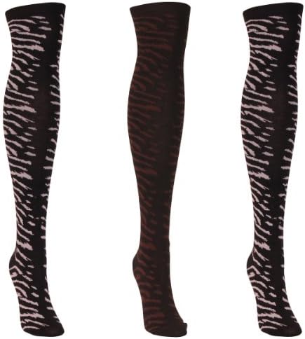 Women's Fun and Colorful Over The Knee Socks 3-Pack - Stripe 3