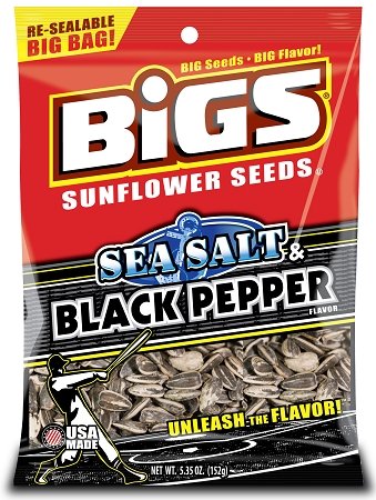 BIGS Sea Salt & Black Pepper Sunflower Seeds 