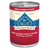 Blue Buffalo Canned Dog Food, Fish and Sweet Potato Recipe, (Pack of 12 12.5-Ounce Cans)