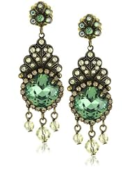 Sorrelli "Water Lily" Bold Crystal Vintage Inspired Gold-Tone Earrings