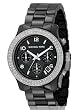 Michael Kors - Woman's - Black Midsized Ceramic Watch with Glitz - MK 5190