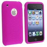 Purple Textured Silicone Skin Case Compatible With Apple® iPhone® / iPhone® 3G 8GB 16GB