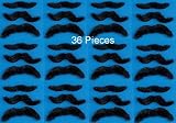 Self Adhesive MUSTACHES fake costume fun halloween - Big Set of 36