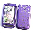 Samsung Epic 4G (Sprint) Snap On Protector Hard Case "Purple Stars" Design