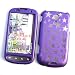 Samsung Epic 4G (Sprint) Snap On Protector Hard Case "Purple Stars" Design