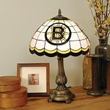 Boston Bruins Stained Glass Table Lamp