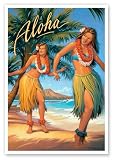 Aloha Hawaii - Hawaiian Art Poster Print by Kerne Erickson