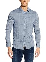 Desigual Camisa Hombre Vichis (Azul)