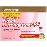 GoodSense Nasal Decongestant Phenylephrine HCl 10 mg tablets, 72-count