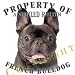 French Bulldog BLACKBRINDLE Mousepad Dog Mouse Pad Property Of