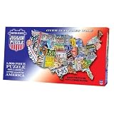 License Plates 1000 pc USA-Shaped Jigsaw Puzzle by TDC Games