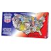 License Plates 1000 pc USA-Shaped Jigsaw Puzzle by TDC Games