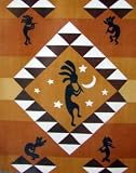 Kokopelli Polar Fleece Throw Blanket 50x60